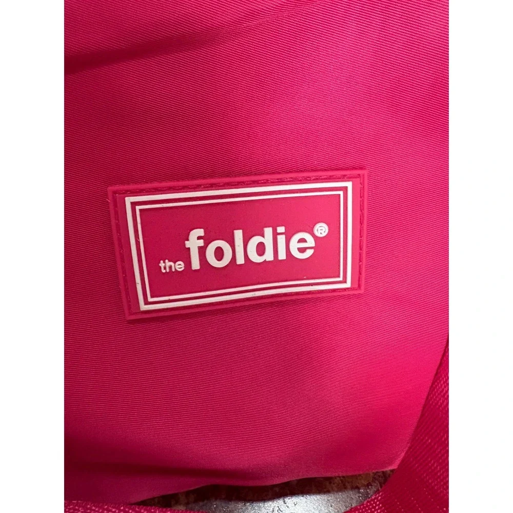 The Foldie Hot Pink Travel Tote Weekender Bag Packing Cubes Carry On Luggage Set